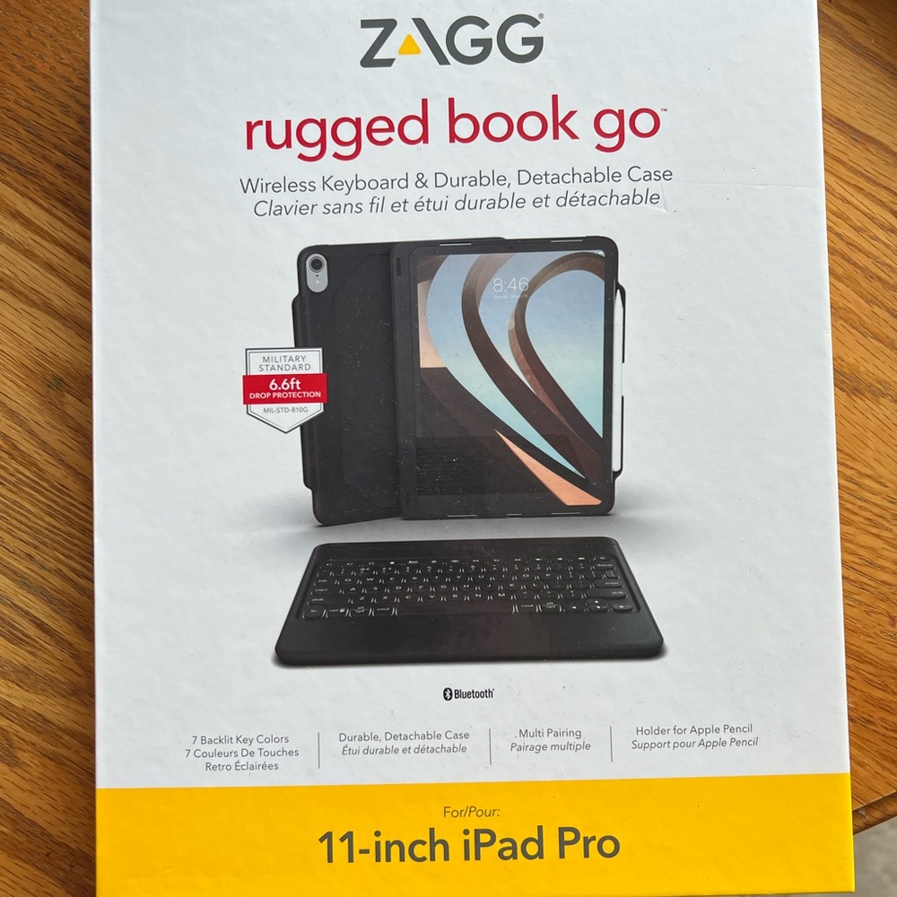 Zagg Rugged Book Go 11 Inch iPad Pro Keyboard and Case